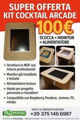 KIT COCKTAIL ARCADE - OFFERTA 100 EURO