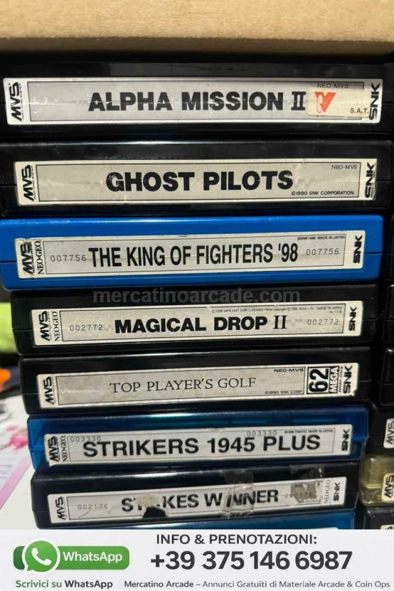 🔥 STOCK 7 CARTUCCE MVS NEO GEO – TESTATE E FUNZIONANTI
