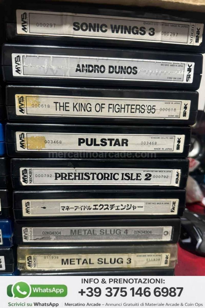 🔥 STOCK 8 CARTUCCE MVS NEO GEO –  TESTATE E FUNZIONANTI