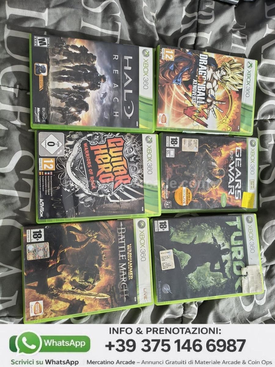 Lotto 6 Giochi Xbox 360 Originali – Halo, Dragon Ball, Gears of War – 49€ Spediti