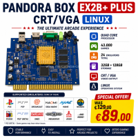 Pandora Box 160 GB Arcade CRT/VGA  – 24 Emulatori – 43.000 Giochi – Memoria 32GB + 128GB