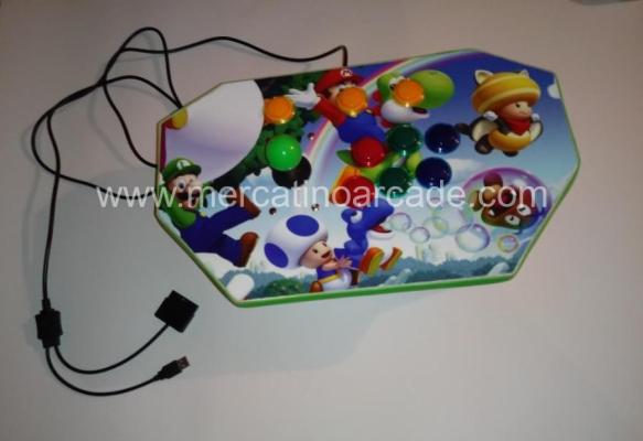 Pannello Arcade USB con Grafica Super Mario – Joystick PS3 / PC